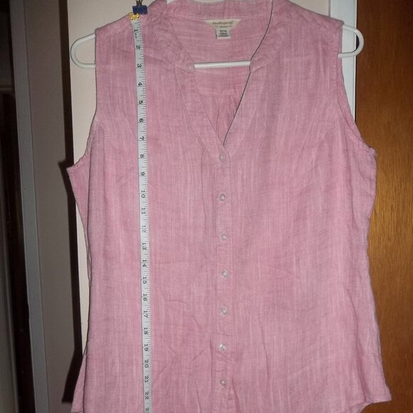 Weatherproof Linen blend sleeveless top - Picture 2 of 7